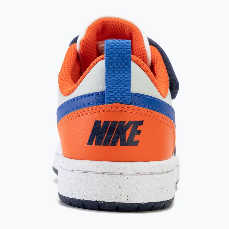 Кросівки дитячі Nike Court Borough Low Recraft white/navy/orange 6