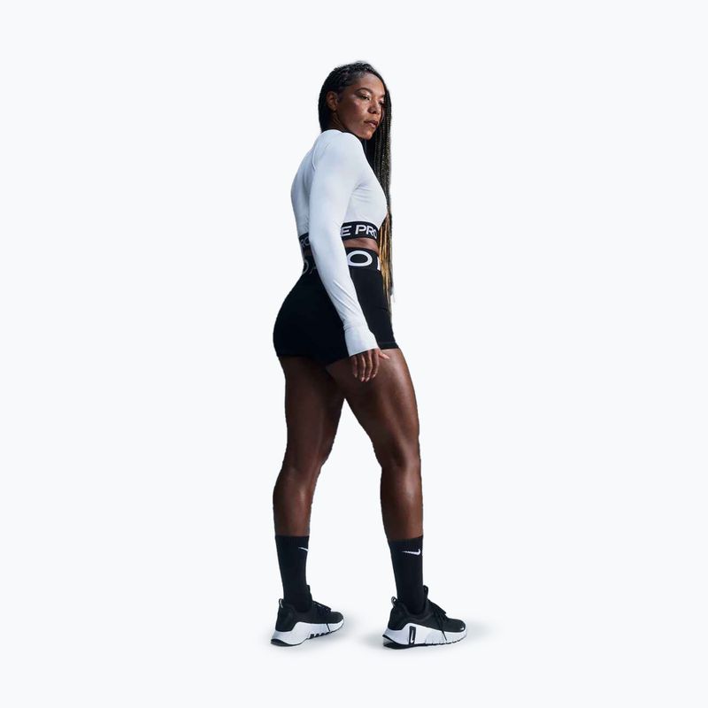 Шорти жіночі Nike Pro Sculpt High Waisted 3" Biker black/white 2