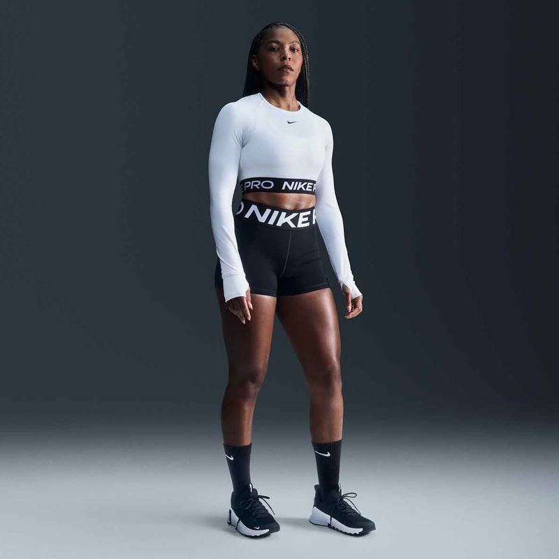 Шорти жіночі Nike Pro Sculpt High Waisted 3" Biker black/white 10