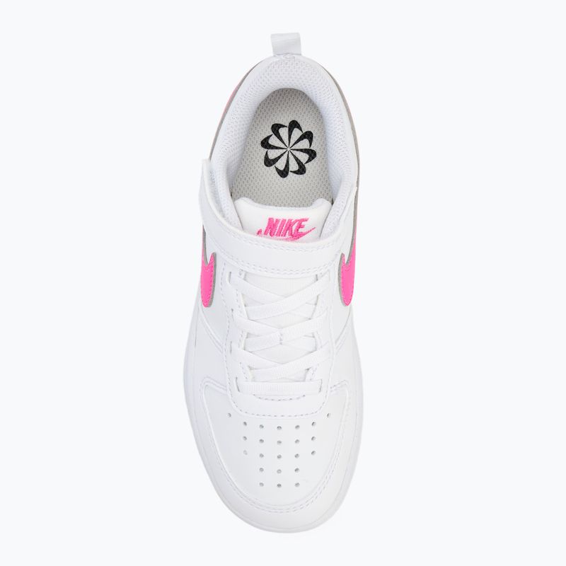 Кросівки дитячі Nike Court Borough Low Recraft white/laser fuchsia 5