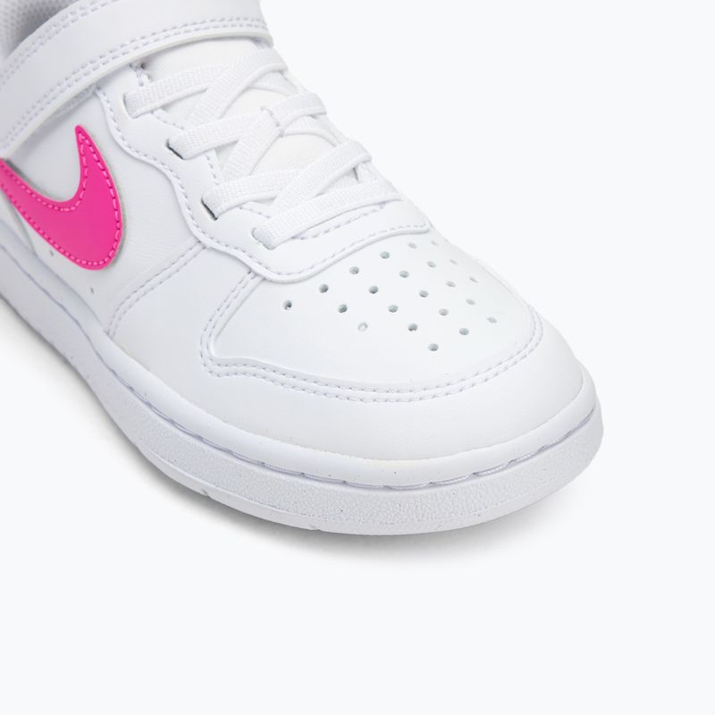 Кросівки дитячі Nike Court Borough Low Recraft white/laser fuchsia 7