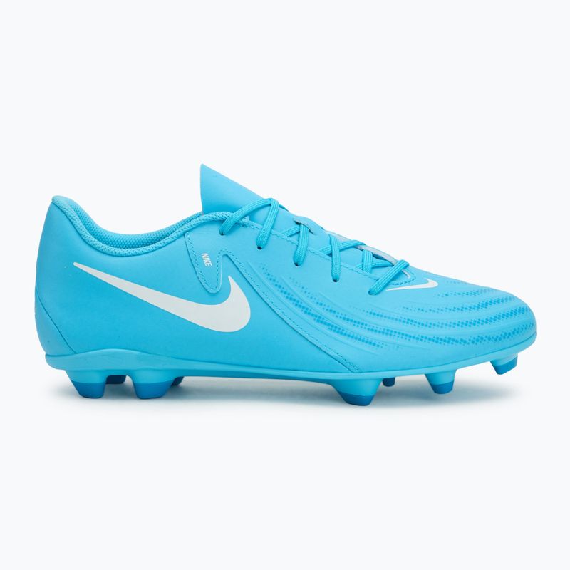 Кросівки футбольні чоловічі Nike Phantom GX 2 Club FG/MG blue/fury white 2