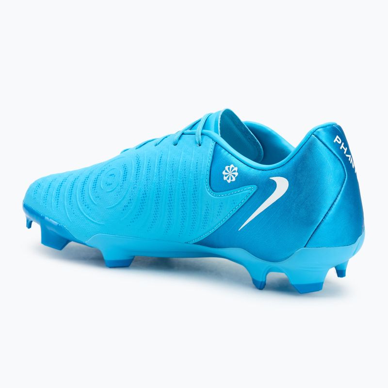 Футбольні бутси Nike Phantom GX II Academy FG/MG синього кольору / білі 3