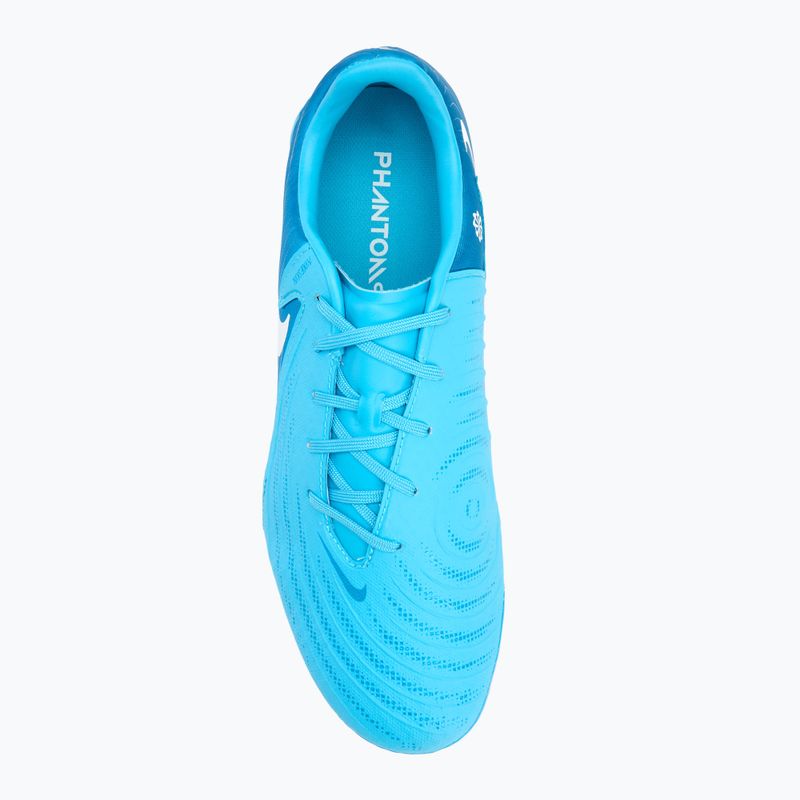 Футбольні бутси Nike Phantom GX II Academy FG/MG синього кольору / білі 5