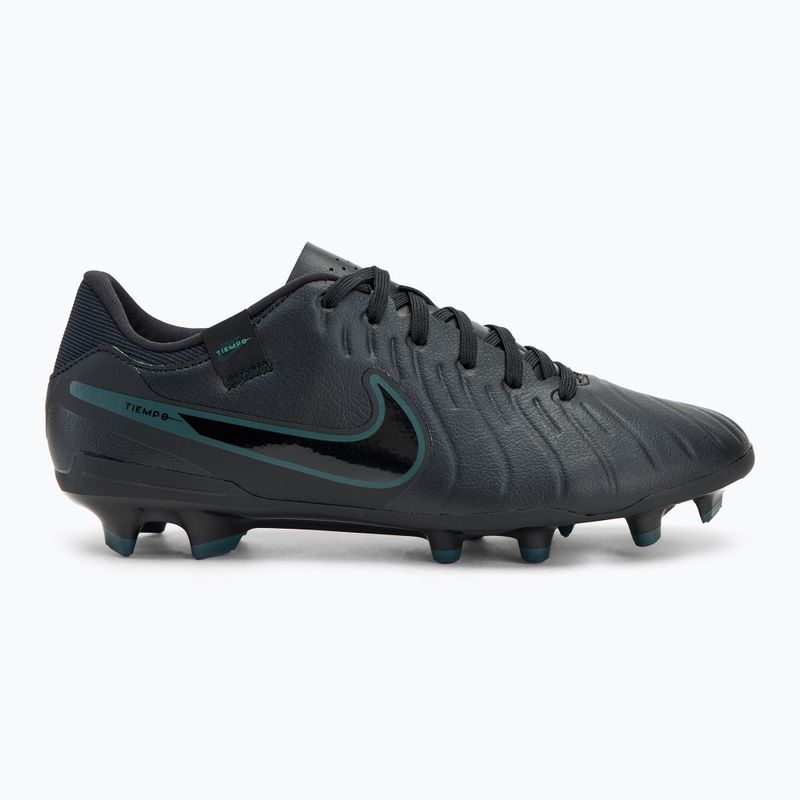 Чоловічі футбольні бутси Nike Tiempo Legend 10 Academy FG/MG чорні/глибокі джунглі/чорні 2