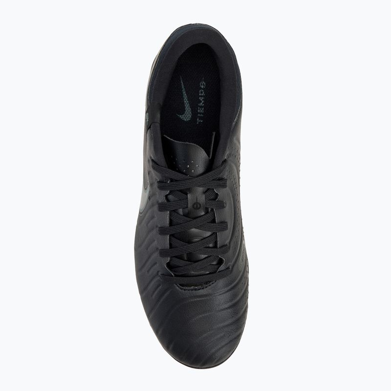 Чоловічі футбольні бутси Nike Tiempo Legend 10 Academy FG/MG чорні/глибокі джунглі/чорні 5