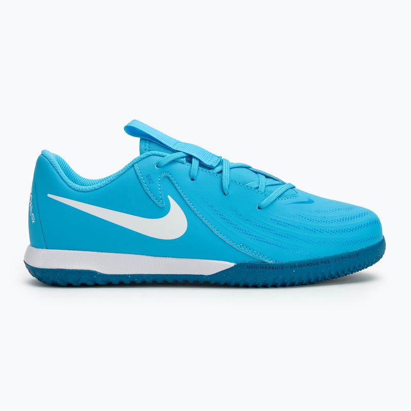 Дитячі футбольні бутси Nike Phantom GX II Academy IC синя лють / білий 2