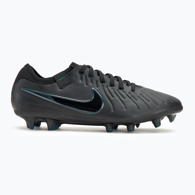 Футбольні бутси Nike Tiempo Legend 10 Pro FG чорні/глибокі джунглі/чорні 2