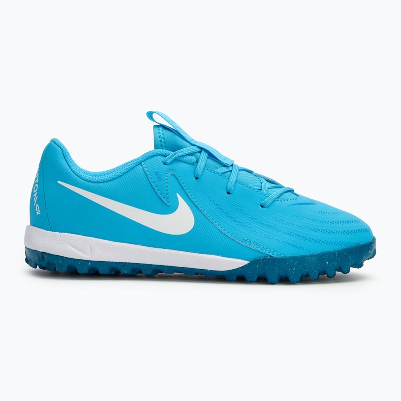 Дитячі футбольні бутси Nike Phantom GX II Academy TF синя лють / білий 2