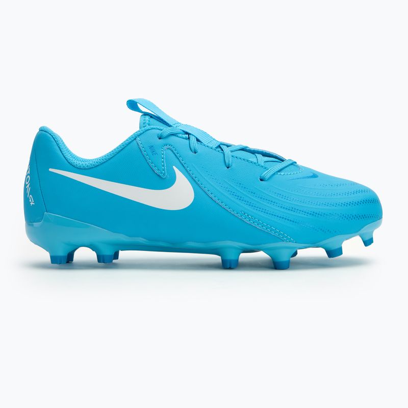 Дитячі футбольні бутси Nike Phantom GX II Academy FG/MG Junior сині фурія/білі 2