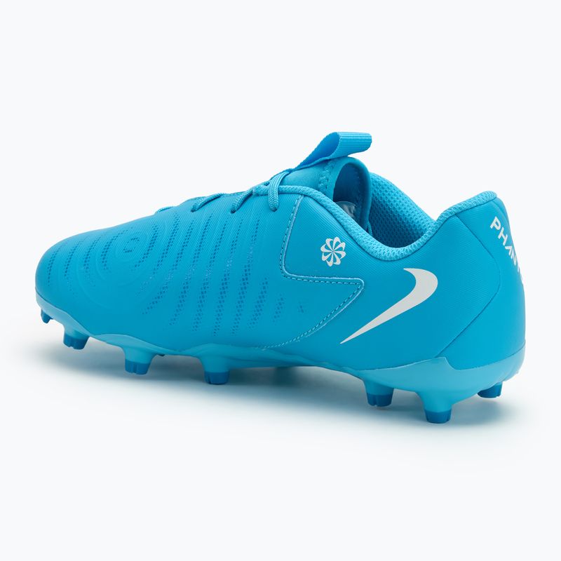 Дитячі футбольні бутси Nike Phantom GX II Academy FG/MG Junior сині фурія/білі 3