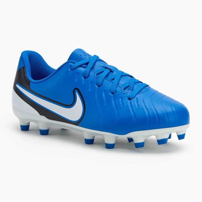 Дитячі футбольні бутси Nike Tiempo Legend 10 Club FG/MG парити / білі