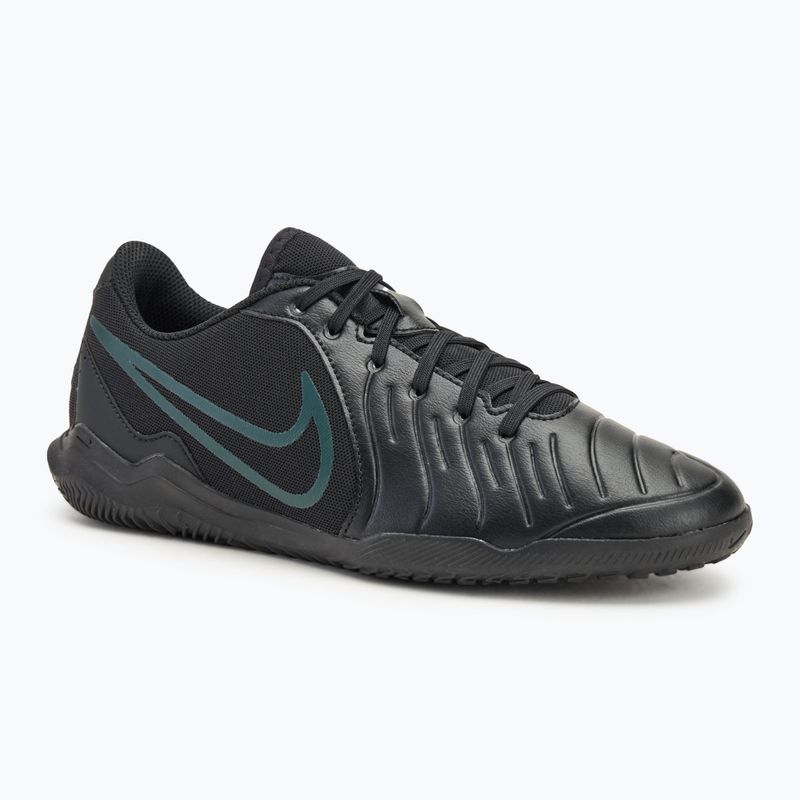 Кросівки футбольні чоловічі Nike Tiempo Legend 10 Club IC black/deep jungle/black