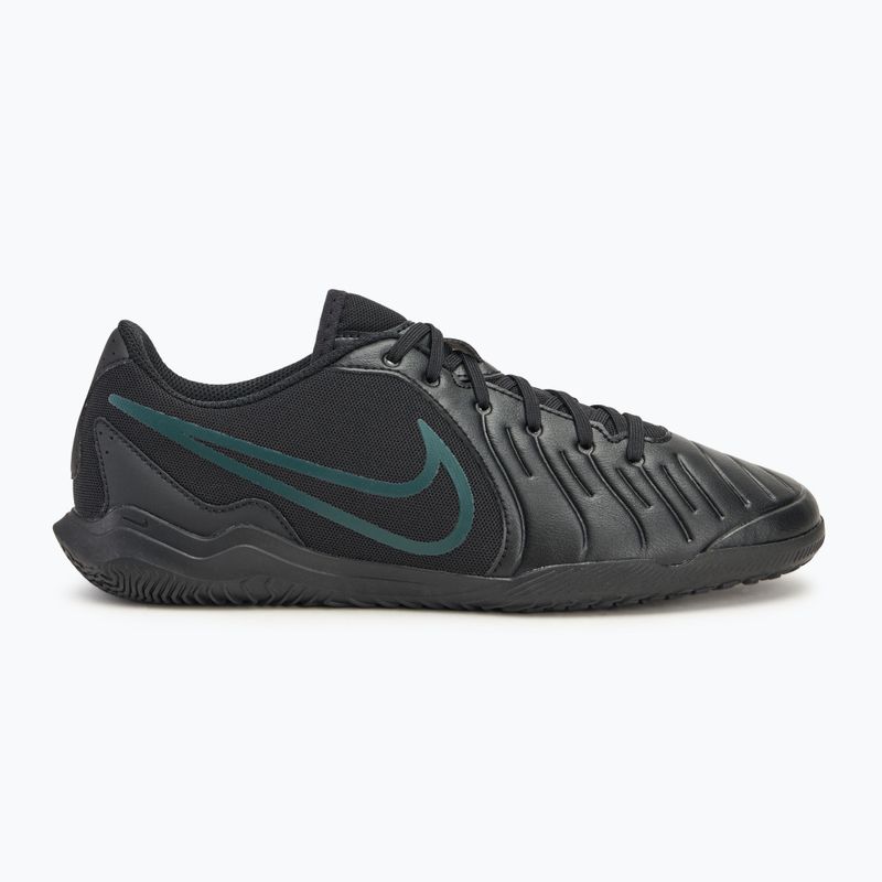 Кросівки футбольні чоловічі Nike Tiempo Legend 10 Club IC black/deep jungle/black 2