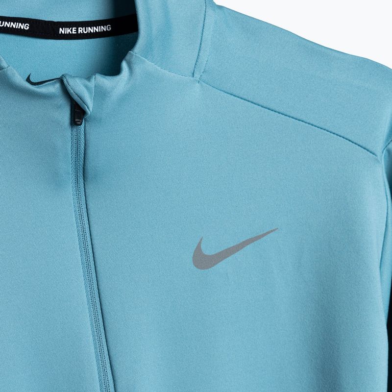 Чоловічий біговий лонгслів Nike Dri-FIT Element 1/2-Zip джинсовий бірюзовий 9