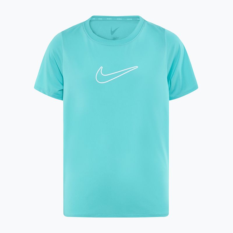 Дитяча футболка Nike One Dri-Fit зелений мороз / білий