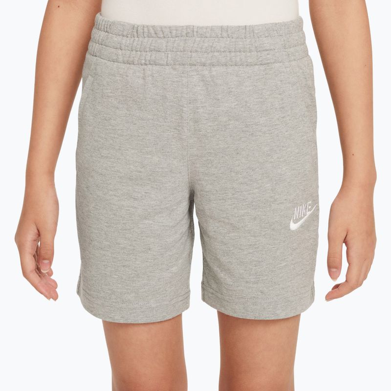 Шорти дитячі Nike Sportswear Club 6" dark grey heather/white 4