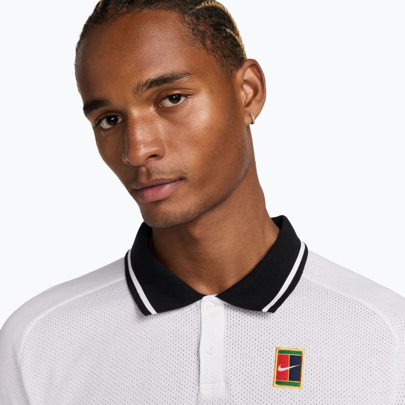 Футболка поло тенісна чоловіча Nike Court Heritage Polo white/black 4