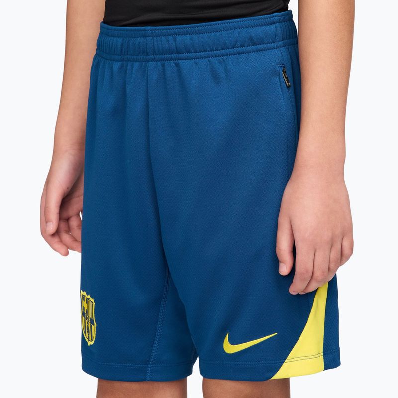 Шорти футбольні дитячі Nike FC Barcelona Strike SE Jr gym blue/opti yellow/opti yellow 5