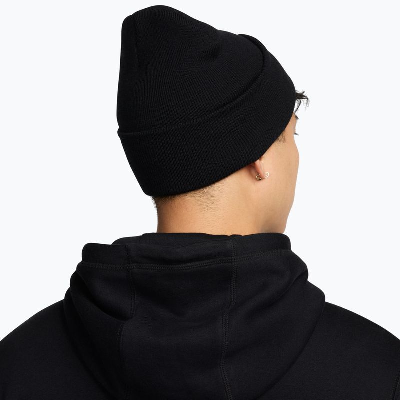 Шапка зимова Nike Peak Swoosh Beanie black/white 2