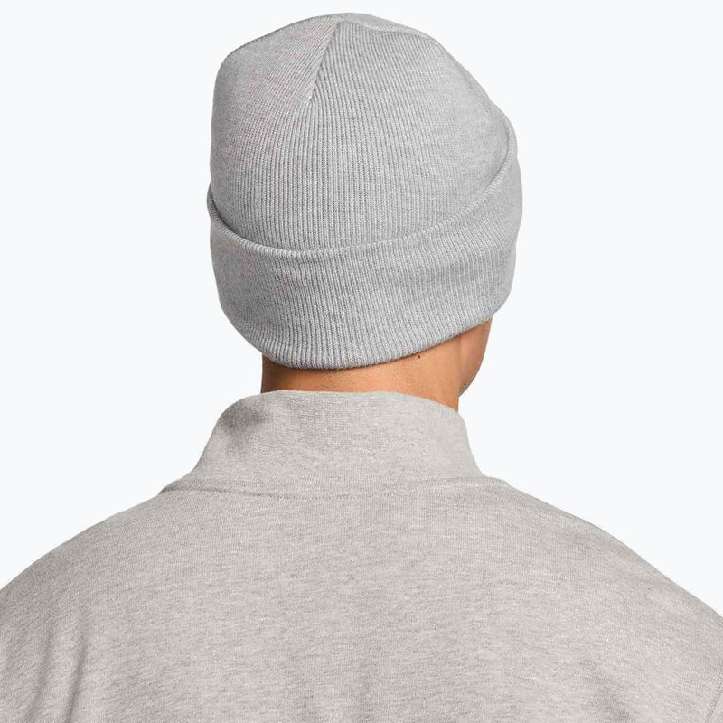 Шапка зимова Nike Peak Swoosh Beanie dark grey heather/white 7