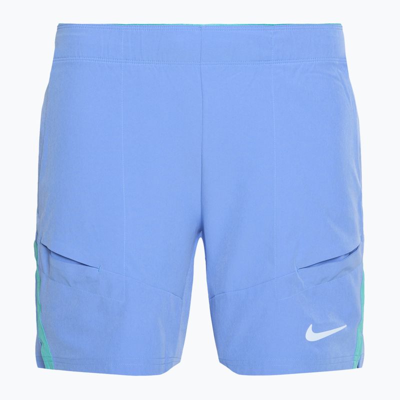 Шорти тенісні чоловічі Nike Court Advantage Dri-FIT 7" royal pulse/ green frost/ white