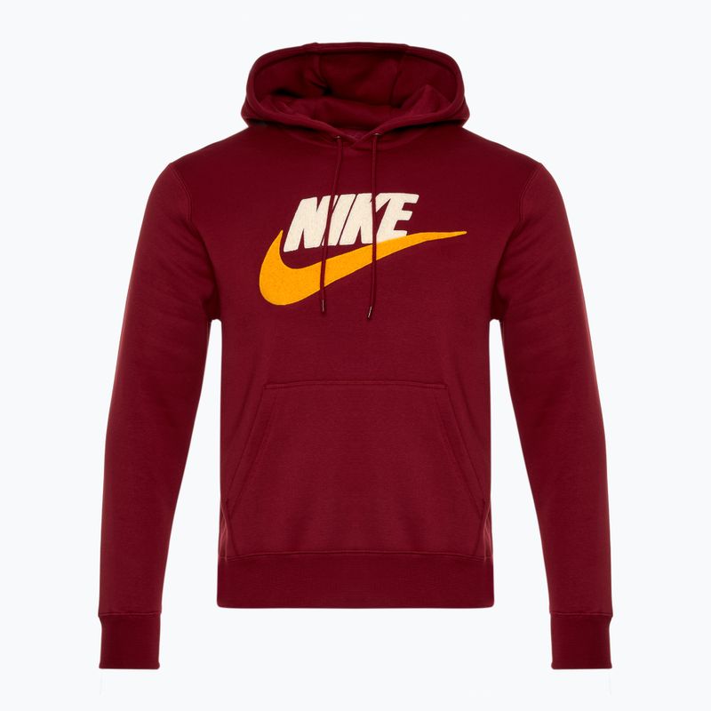 Чоловіча толстовка Nike Club Fleece худі командна червона/командна червона