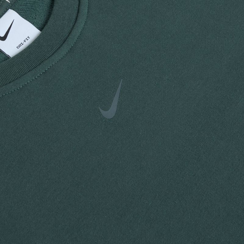 Жіночий світшот Nike Dri-FIT One Crew Neck French Terry жіночий вінтажний зелений/чорний 3