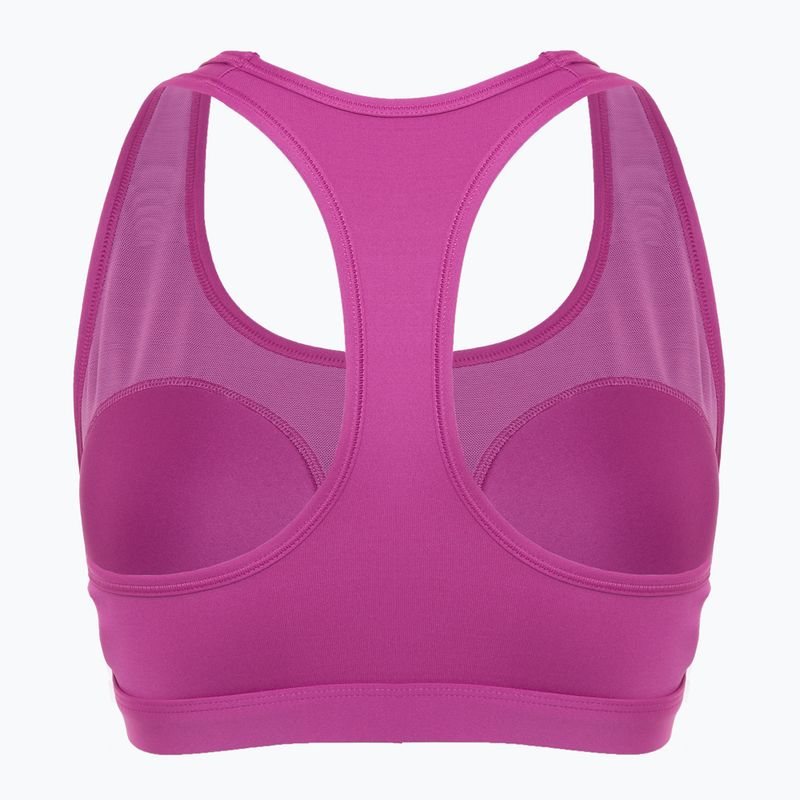 Бюстгальтер для тренувань Nike Swoosh Medium Support hot fuchsia/white 2
