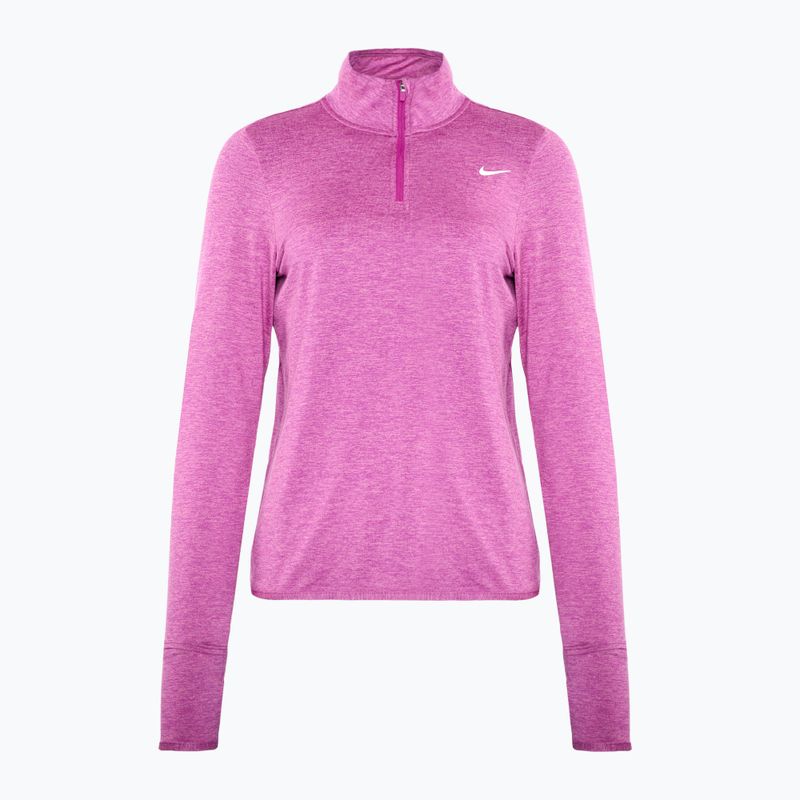 Лонгслів для бігу жіночий Nike Swift Element UV 1/4-Zip hot fuchsia/plum dust/heather