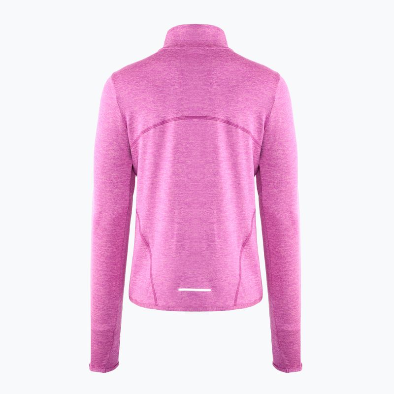 Лонгслів для бігу жіночий Nike Swift Element UV 1/4-Zip hot fuchsia/plum dust/heather 2