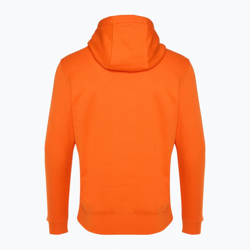 Кофта чоловіча Nike Sportswear Club Fleece Hoodie safety orange/ safety orange/ white 2