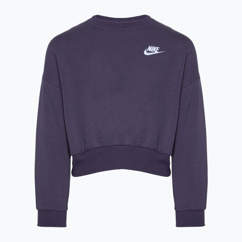 Кофта дитяча Nike Sportswear Club Fleece dark raisin / white