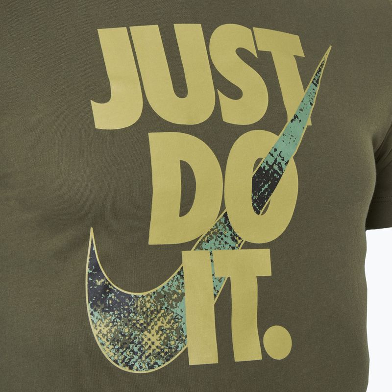 Чоловіча тренувальна футболка Nike Dri-FIT SS середня оливкова 3