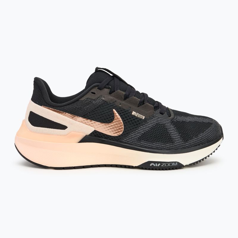 Кросівки для бігу жіночі Nike Structure 25 black/crimson tint/ anthracite/metallic red bronze 2