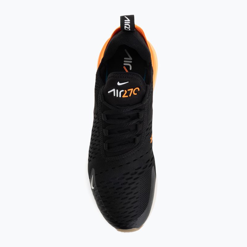 Кросівки чоловічі Nike Air Max 270 black/bright crimson/total orange 5