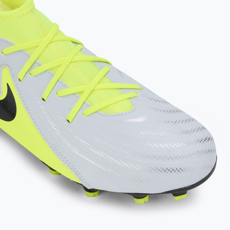 Кросівки футбольні дитячі Nike Phantom Luna 2 Academy FG/MG metallic silver/volt/black 7