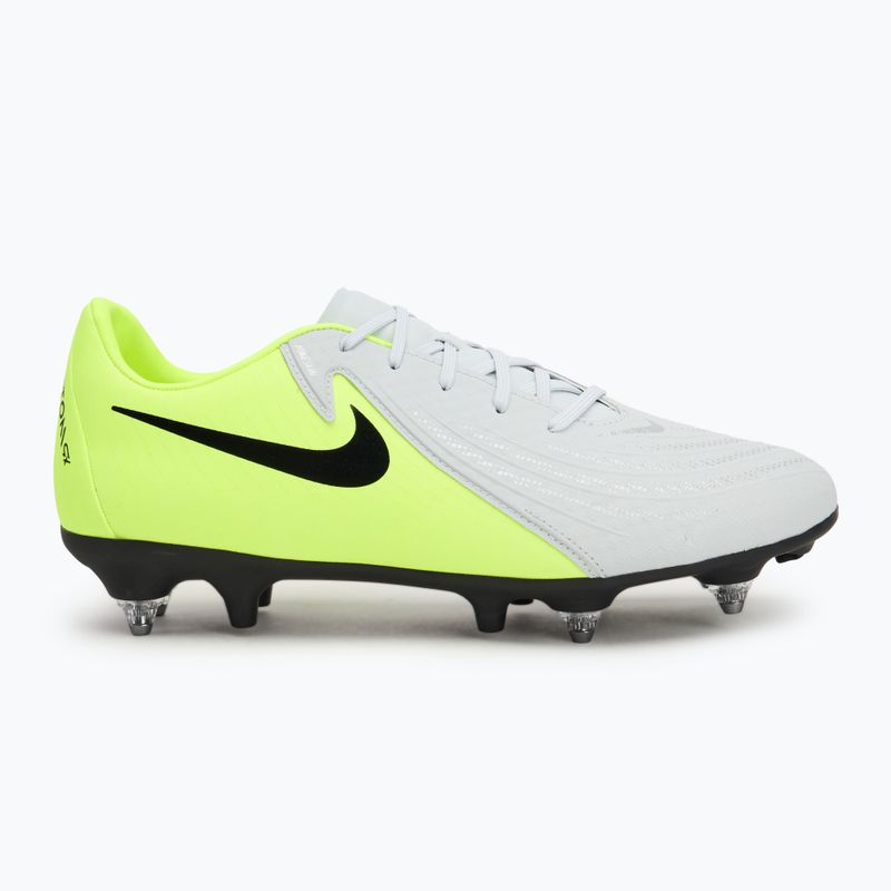 Кросівки футбольні чоловічі Nike Phantom GX 2 Academy metallic silver/volt/black 2