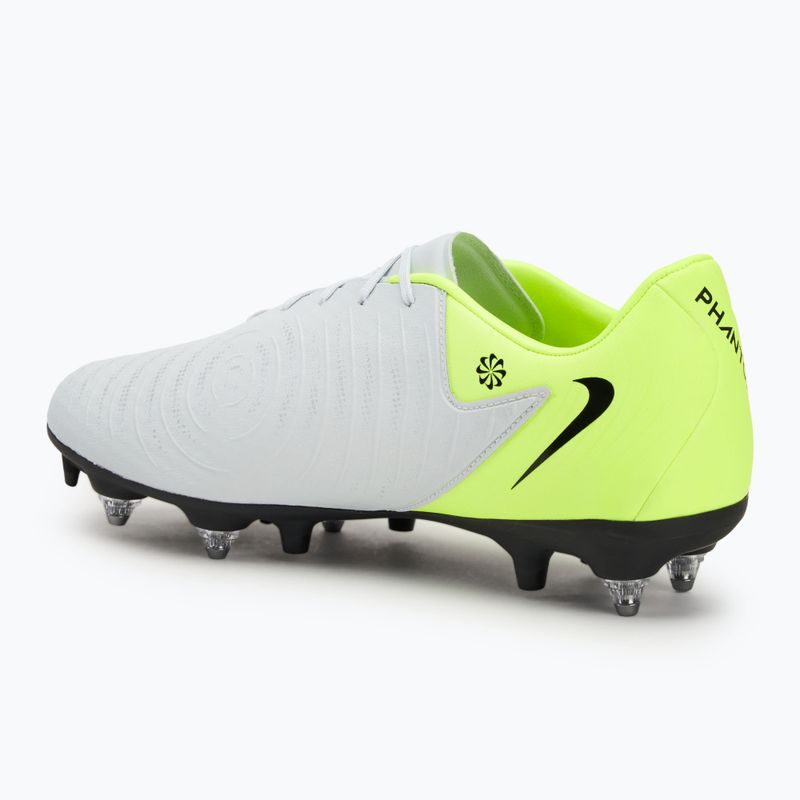 Кросівки футбольні чоловічі Nike Phantom GX 2 Academy metallic silver/volt/black 3