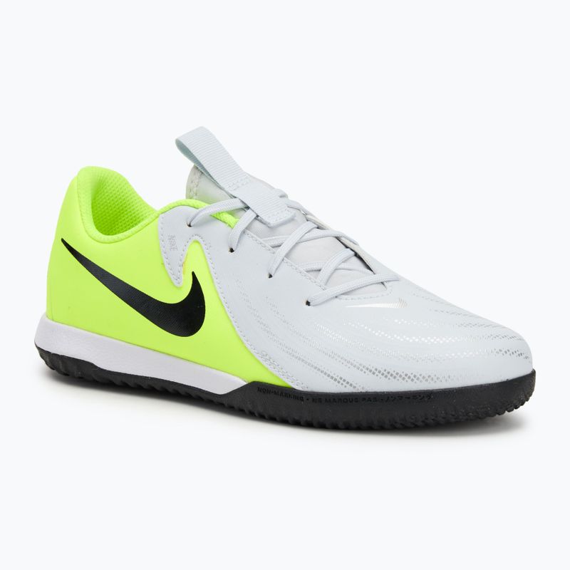 Кросівки футбольні дитячі Nike Phantom GX 2 Academy IC metallic silver/volt/black