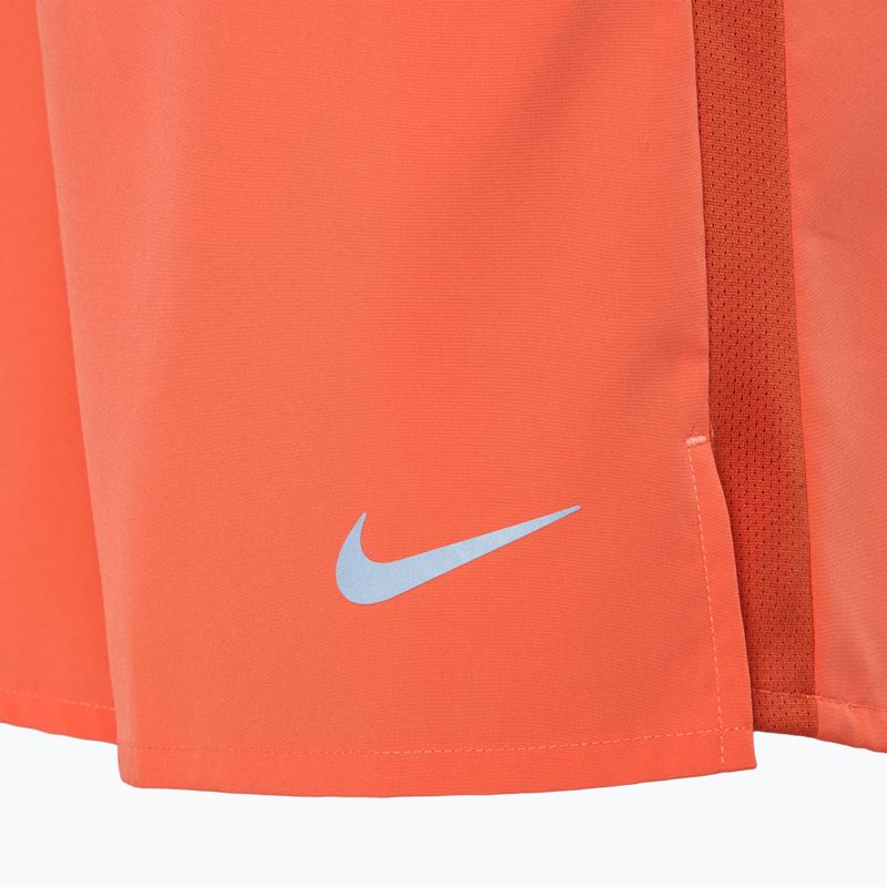 Чоловічі шорти Nike Dri-Fit Challenger 7" з короткою підкладкою світлий дикий манго / світловідбиваючі сріблясті шорти 3