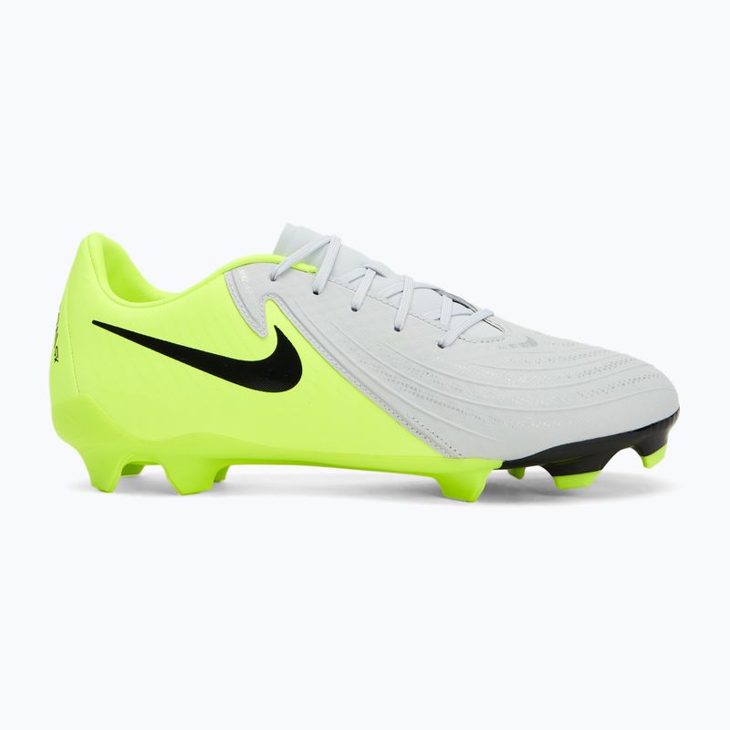 Кросівки футбольні чоловічі Nike Phantom GX 2 Academy FG/MG metallic silver/volt/black 2