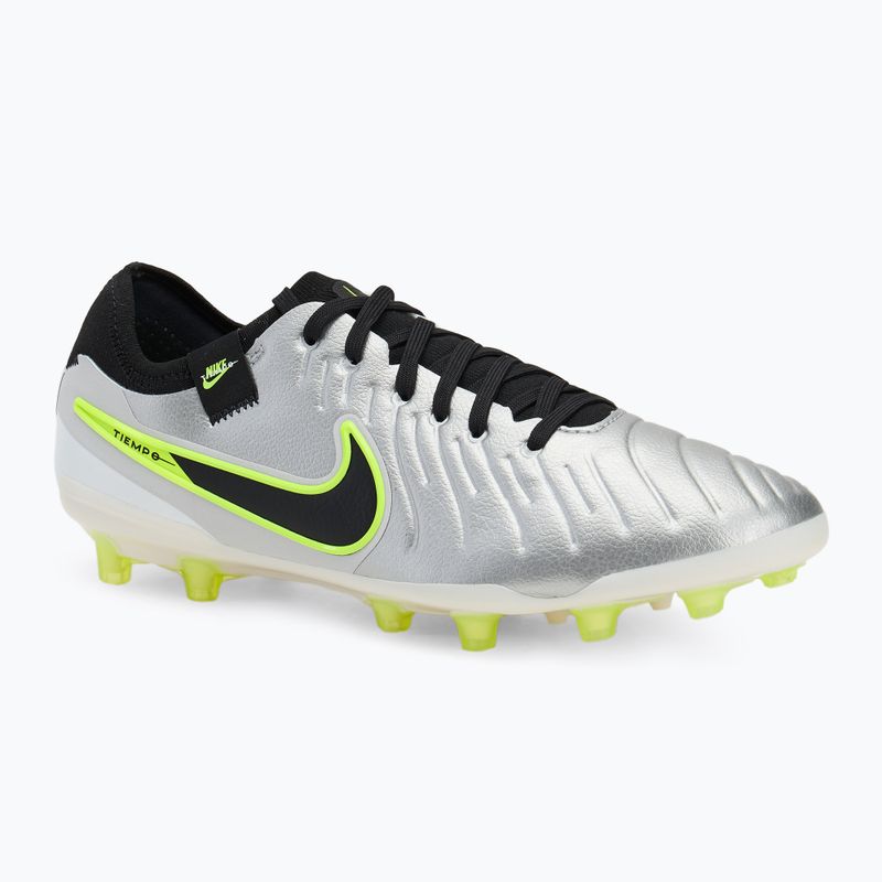 Чоловічі футбольні бутси Nike Legend 10 Pro Ag-Pro металік сріблястий / вольт / чорний