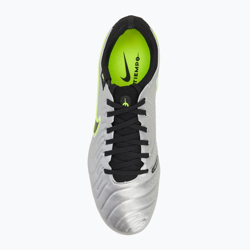 Чоловічі футбольні бутси Nike Legend 10 Pro Ag-Pro металік сріблястий / вольт / чорний 5