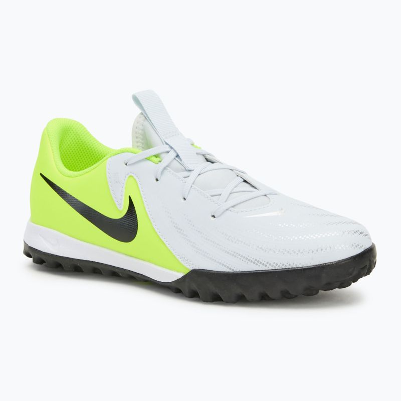 Кросівки футбольні дитячі Nike Phantom GX 2 Academy TF metallic silver/volt/black