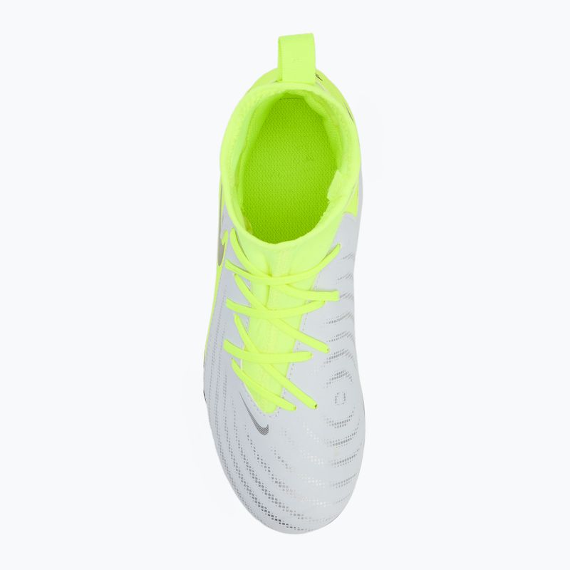 Кросівки футбольні дитячі Nike Phantom Luna 2 Academy AG Jr metallic silver/black/volt 5