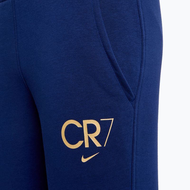 Дитячі штани Nike CR7 Club Fleece сині пустота/металік золото 4