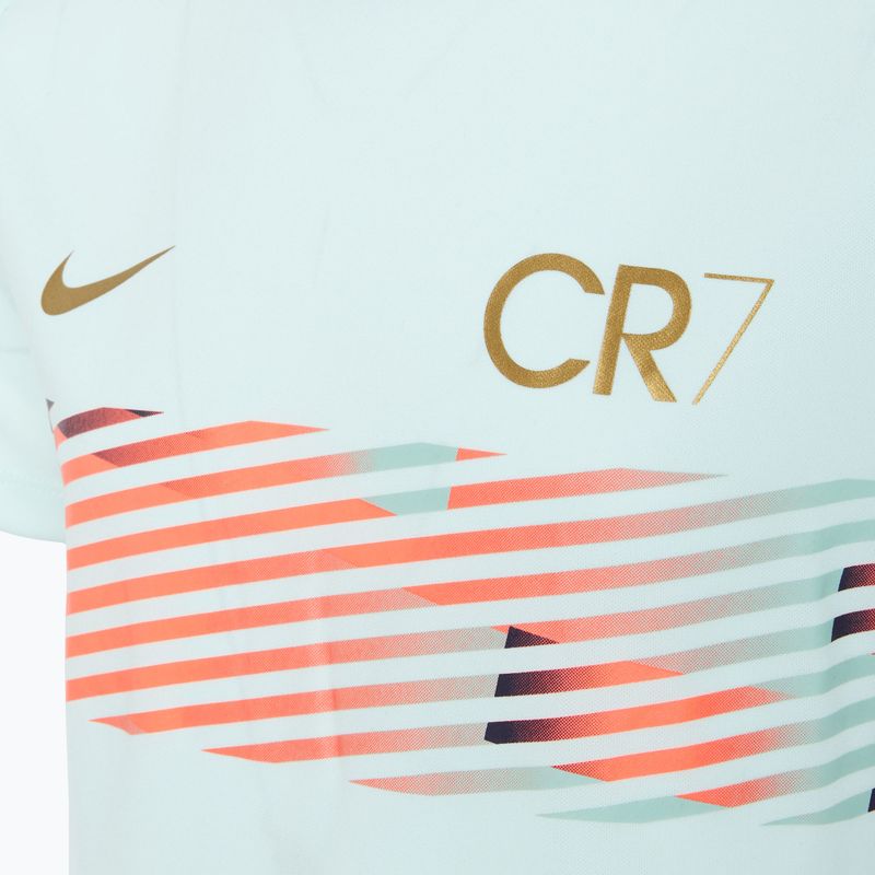 Дитяча футбольна футболка Nike CR7 Academy Dri-FIT ледь зелена / синя пустота / металеве золото 3