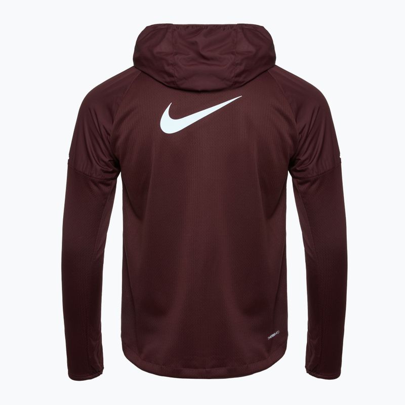 Куртка для бігу чоловіча Nike Sphere Miler Therma-FIT burgundy crush/burgundy crush 2