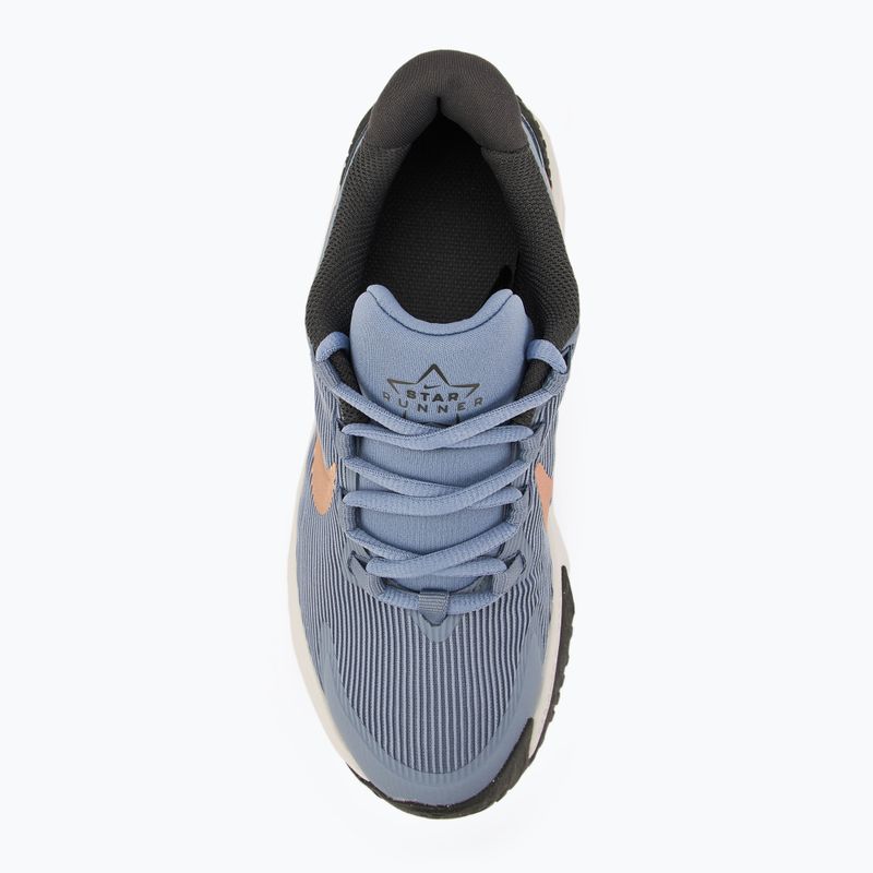 Кросівки для бігу дитячі Nike Star Runner 4 ashenslate/armorynavy/pureplatinum/metalredbronze 5